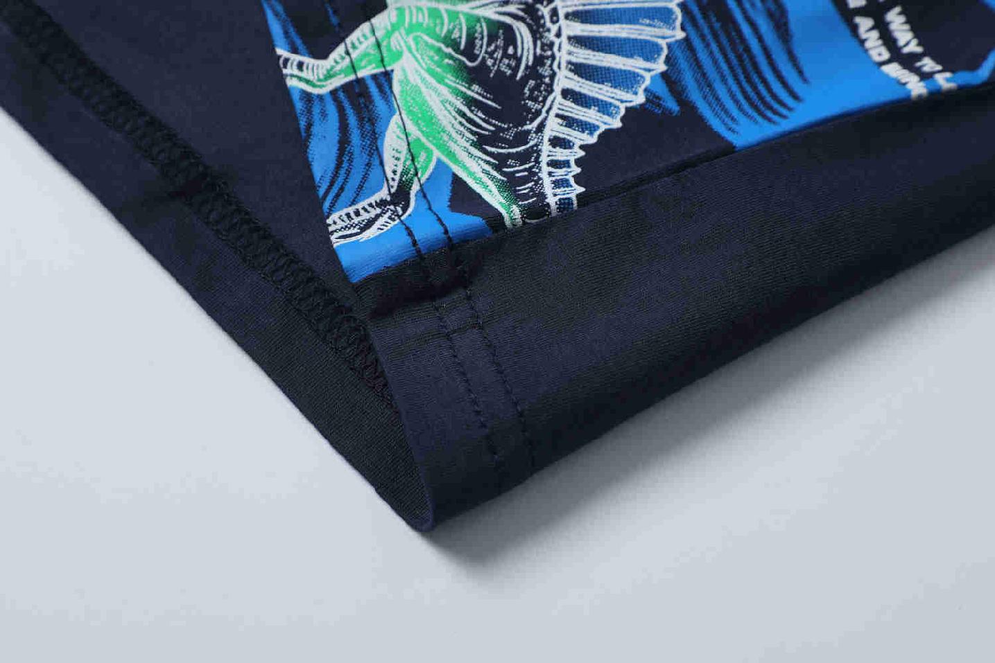 Chlapecké tričko kr.r. Kugo MC9859 s dinosaury černé